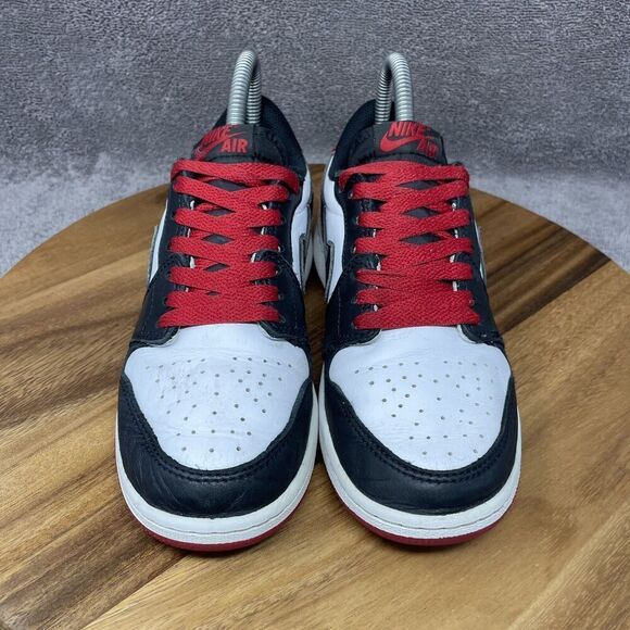 Nike Air Jordan 1 Retro Low OG White/Red CZ0858-106 Shoes 4.5Y Women's Size 6 - Picture 2 of 9